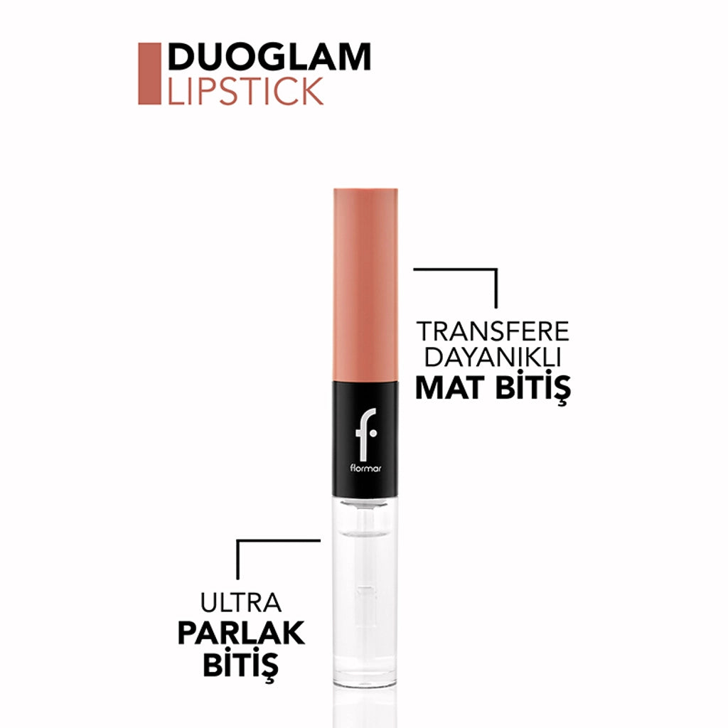 Flormar Duoglam Yüksek Pigmentli & Uzun Süre Kalıcı İki Uçlu Ruj